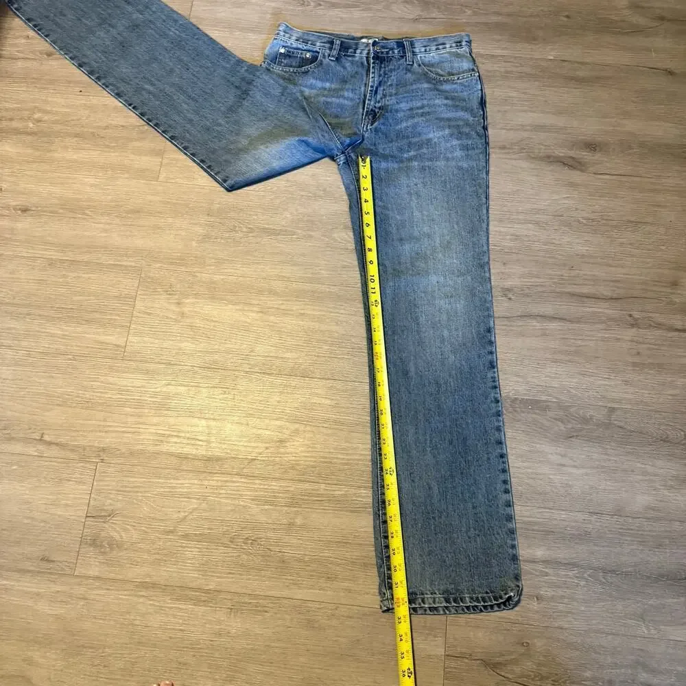 Vintage Calvin Klein Jeans Men’s Size 32 Straight Leg Blue Denim Pants Y2K 90s